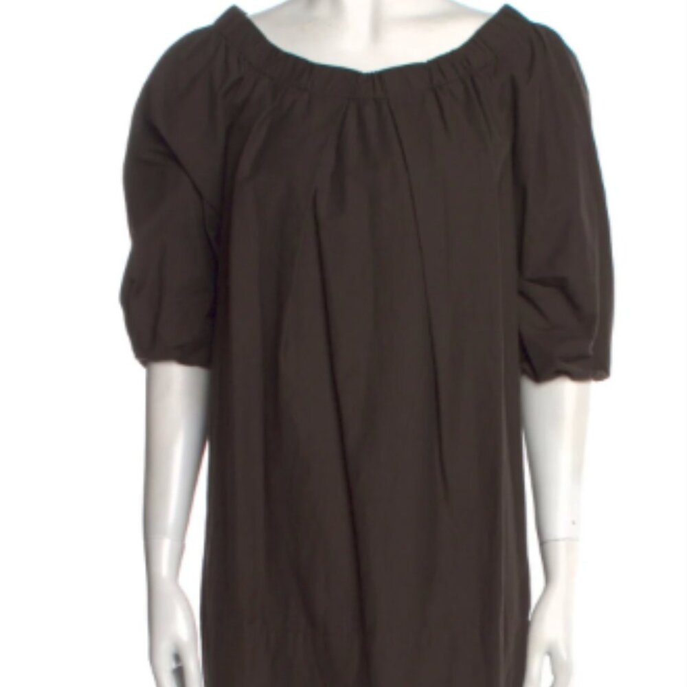 Ann Mashburn Bateau Neckline Mini Dress Made in USA Size L